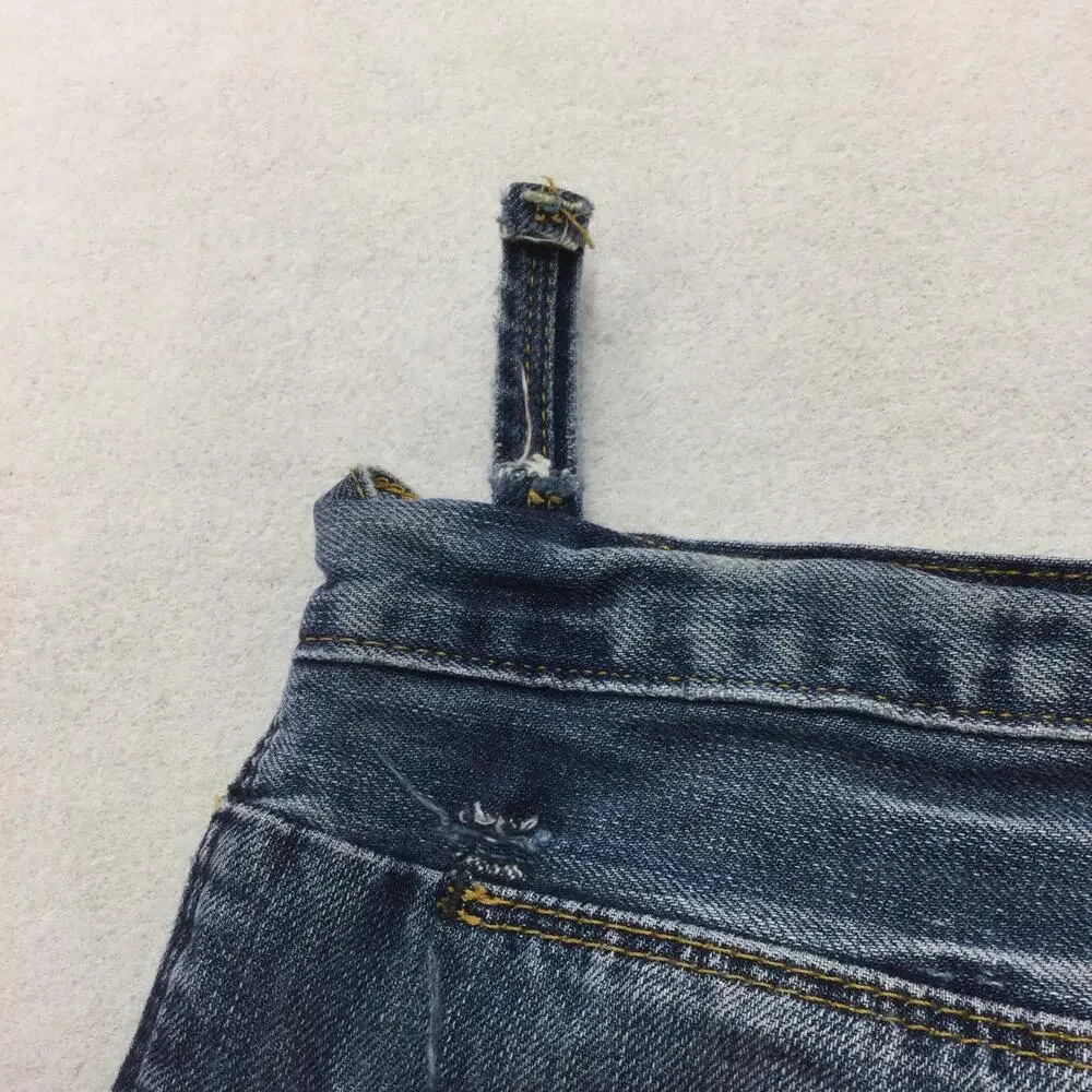 American Rag MAG1 561 Jeans Mens 32x30 Blue Wash Slim Straight Denim Distressed